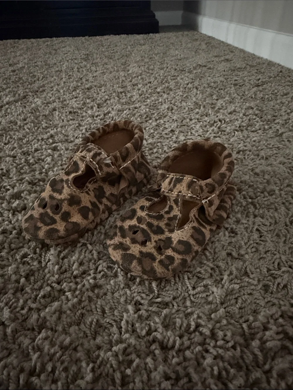Freshly Picked Leopard Print Mary Jane Moccasins - Brown/Tan